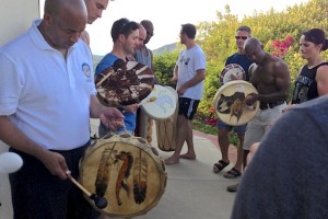 Instructors drumming