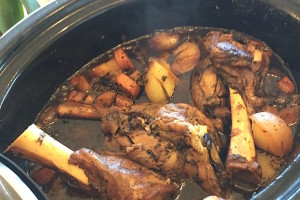 Slow cooked lamb